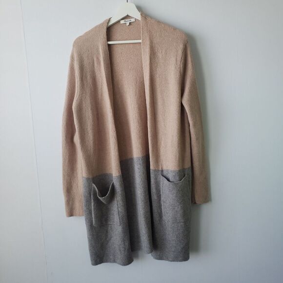 madewell Kent Colorblock Cardigan Sweater in Coziest Yarn size S - Picture 1 of 7